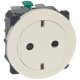 Celiane Сл. кость Розетка с плоской лицевой панелью с/з, безвинт зажим (накладка+механизм)  067169  Legrand