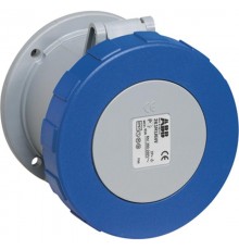 Розетка панельная с прямым унифицированным фланцем 2125RU4W, 125A, 2P+E, IP67, 4ч  2CMA167132R1000  ABB