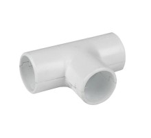 Тройник соединительный для трубы 25мм (5шт) белый Plast EKF  tr-t-25w-r  EKF