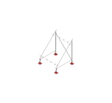 Опорная конструкция для установки солнечной панели/коллектора TECHNORAPTOR LIGHTFOOT  KM-TR-LTF-SSfSPI-C  КМ - профиль