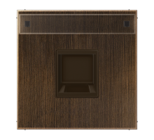 Плата (фиксация защёлкиванием) для одного модуля с полем для надписи; металл; латунь Antik  ME1969-15NAWEAT  Jung