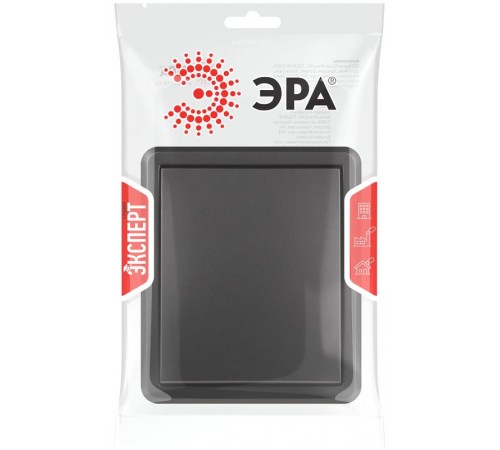 Переключатель Эксперт 11-1203-05 10АХ-250В IP20 ОУ Антрацит  Б0063003  ЭРА