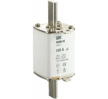 Плавкая вставка предохранителя ППНИ-35, габарит 1,  100А     DPP30-100  IEK