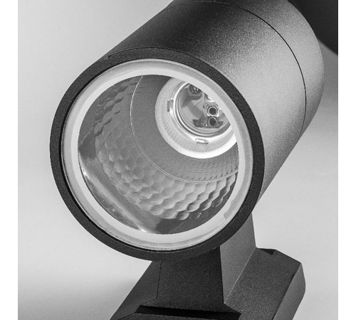 Светильник архитектурный настенный DH0702 230V без лампы 2*E27, 260*155*90 черный, ДЛЯ ЛАМП R63, G45  06294  FERON