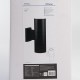 Светильник архитектурный настенный DH0702 230V без лампы 2*E27, 260*155*90 черный, ДЛЯ ЛАМП R63, G45  06294  FERON