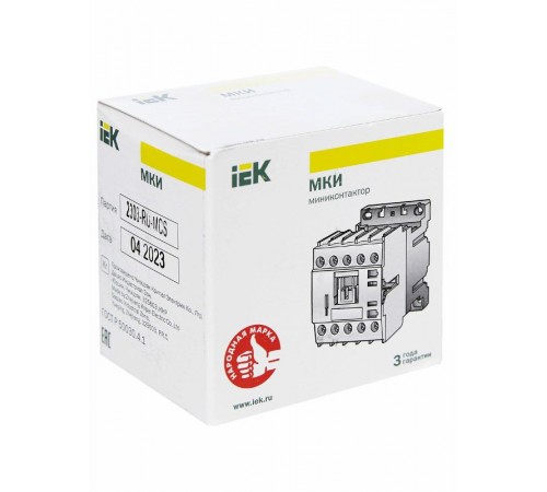 Миниконтактор МКИ-11211 12А 230В/АС3 1Н3   KMM11-012-230-01  IEK