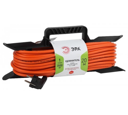 Удлинитель силовой ЭРА UFx-1e-3x1.5-20m-IP44 на рамке c/з 1 гн 20м ПВС 3x1.5  Б0046829  ЭРА