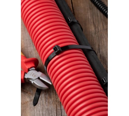 Хомут P6.6 стандартный (ч), 7.6x500 (100шт) FlexLock PROxima  plc-fl-ctsb-7.6x500  EKF