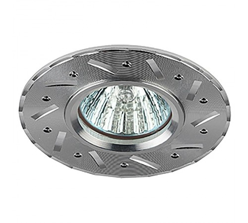 Светильник точечный встраиваемый под лампу KL41 50Вт MR16 серебро алюминиевый  Б0003849  ЭРА