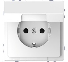 D-Life РОЗЕТКА 16А с з/к и крышкой IP20, БЕЛ. ЛОТОС , SD  MTN2310-6035  Schneider Electric