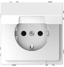D-Life РОЗЕТКА 16А с з/к и крышкой IP20, БЕЛ. ЛОТОС , SD  MTN2310-6035  Schneider Electric