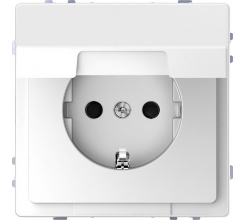 D-Life РОЗЕТКА 16А с з/к и крышкой IP20, БЕЛ. ЛОТОС , SD  MTN2310-6035  Schneider Electric