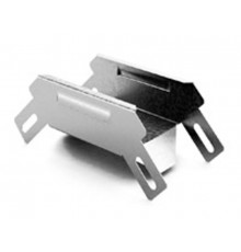 Угловой соединитель внешний к лотку 100х100, толщ. 1,0 мм, гор. цинк, 332601  УСВ90-100х100-1,0-ГЦ   Ostec