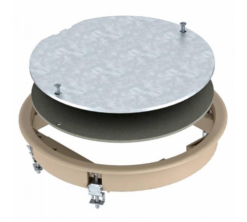 Лючок ревизионный ZESR4 (люк напольный съемный, полиамид, бежевый)  7406780  OBO Bettermann