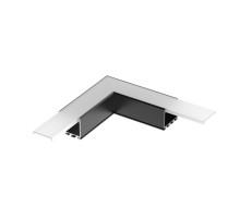 Угол PLS-LOCK-H25-L90 BLACK (с экраном MAT-L) (arlight, Металл)  031268  Arlight