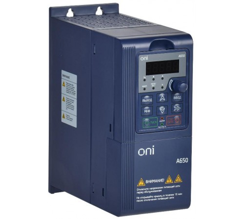 Преобразователь частоты A650 380В 3Ф 1,5кВт 4,2А M  A650-33E015TM  ONI