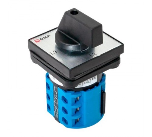 Переключатель кулачковый ПК-1-94 10А 4P для амперметра IP65  pk-1-94-10-65  EKF