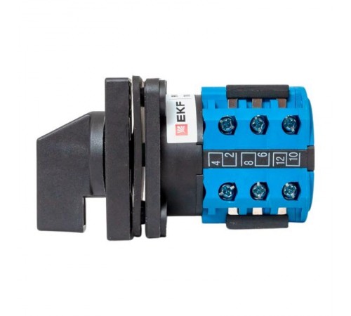Переключатель кулачковый ПК-1-94 10А 4P для амперметра IP65  pk-1-94-10-65  EKF