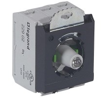 Osmoz Монтажный адаптер 3 поста, подсв.зел. 230В, +2хНО конт.бл. винт.кл  023018  Legrand