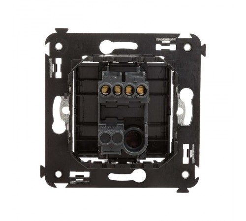 Кнопка одноклавишная в стену, "Avanti", "Черный матовый"  4412153  DKC