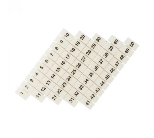 Маркеры для JXB-ST 4 с нумерацией 1-50 (100 шт.) EKF PROxima  zb-st-4-1-50  EKF