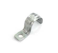 Скоба металлическая однолапковая СМО 19-20 отв. d 6,5 мм (100 шт/уп)   PR08.3743  ПРОМРУКАВ