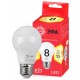 Лампа светодиодная ECO LED A55-8W-827-E27 Лампы СВЕТОДИОДНЫЕ ЭКО ЭРА (диод, груша, 8Вт, тепл, E27)  Б0032095  ЭРА