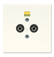 Розетка штепсельная для выравнивания потенциалов; слоновая кость  LS965-2  Jung
