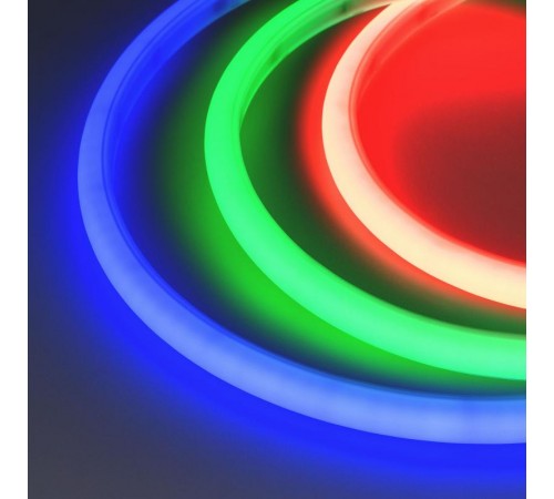 Образец Гибкий неон ARL-MOONLIGHT-1516-DOME 24V RGB (arlight, 12 Вт/м, IP67)  029781  Arlight
