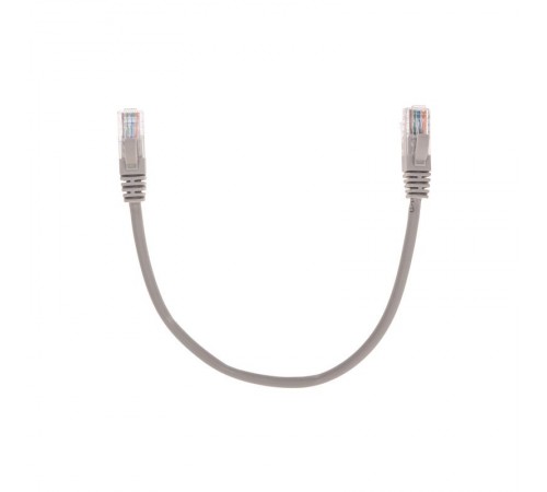 Патч-корд U/UTP, CAT 5e, RJ45-RJ45, 26AWG, LSZH, серый, 0,3м REXANT  02-0100-03  REXANT