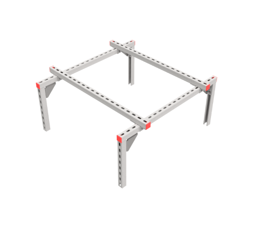 Опорная конструкция для установки оборудования TECHNORAPTOR 1000х1000  KM-TR-SSEI-1000-1000  КМ - профиль