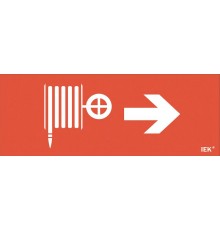 Пиктограмма (наклейка) "Пож. кран/стр. направо" ДПА IP20/54  LPC10-1-24-09-PKNAPR  IEK