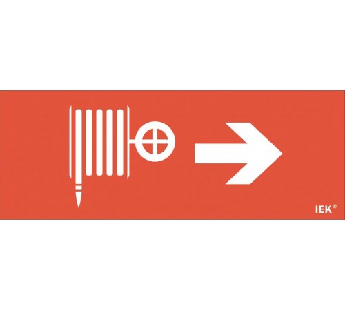 Пиктограмма (наклейка) "Пож. кран/стр. направо" ДПА IP20/54  LPC10-1-24-09-PKNAPR  IEK