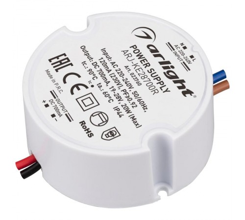 Блок питания ARJ-KE28700R (20W, 700mA, PFC)  023760  Arlight