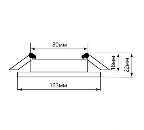 Светильник точечный встраиваемый декоративный CD4045 20LED*2835 SMD 4000K, 15W GX53, без лампы, серый, хром  41410  Feron