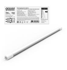 Лампа светодиодная Elementary T8 10W 780lm 4000K G13 600mm стекло поворотная LED 1/30  93020-R  Gauss