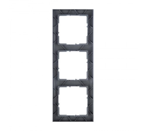 SUNO Рамка декоративная универсальная 3-постовая Цвет "Матовый алюминий"  721563  Legrand