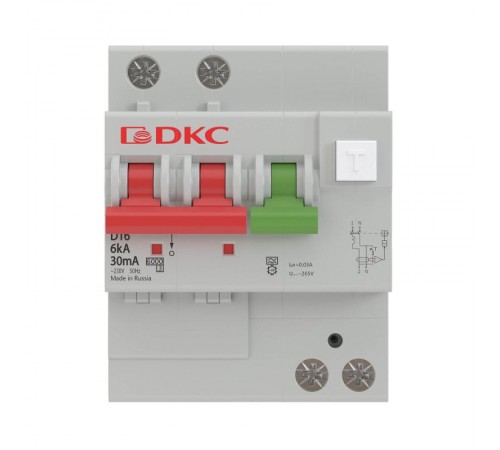 Выключатель автоматический дифференциального тока YON MDV63-21C25-A (2п, 10mA) 6kA  MDV63-21C25-A  DKC