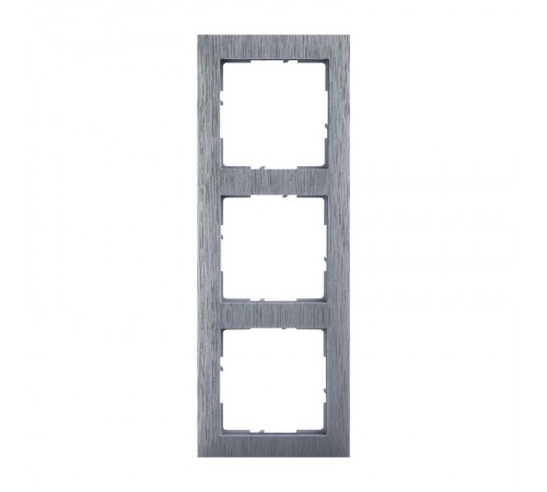 SUNO Рамка декоративная универсальная 3-постовая Цвет "Матовый алюминий"  721563  Legrand