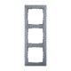 SUNO Рамка декоративная универсальная 3-постовая Цвет "Матовый алюминий"  721563  Legrand