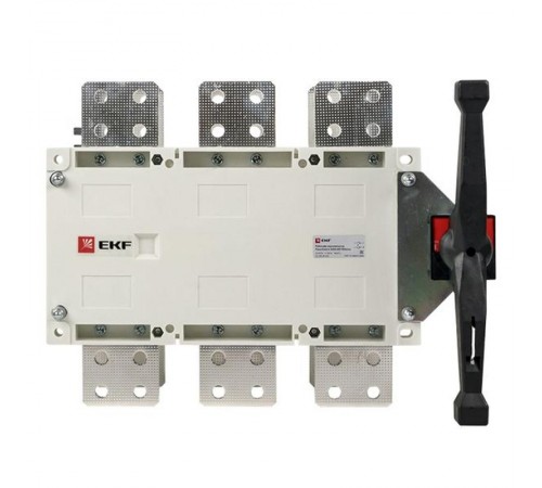 Рубильник-переключатель 1250A 3P c рукояткой управления для прямой установки PowerSwitch  pscs-1250-3  EKF
