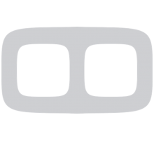 Valena ALLURE Белое стекло Рамка 2-ая  755542  Legrand