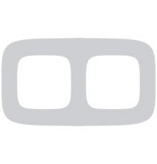 Valena ALLURE Белое стекло Рамка 2-ая  755542  Legrand