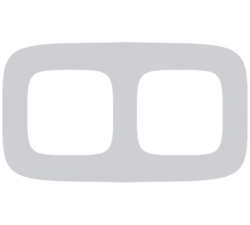 Valena ALLURE Белое стекло Рамка 2-ая  755542  Legrand