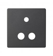 Simon 82 Накладка для коннектора мини-джек + 2RCA, S82, S82N, S82 Detail, графит  8201092-038  Simon