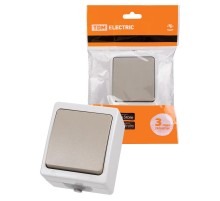 Выключатель 1-кл. открытой установки IP54 10А "Вуокса"   SQ1803-0001  TDM