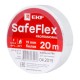 Изолента ПВХ белая 19мм 20м серии SafeFlex  plc-iz-sf-w  EKF