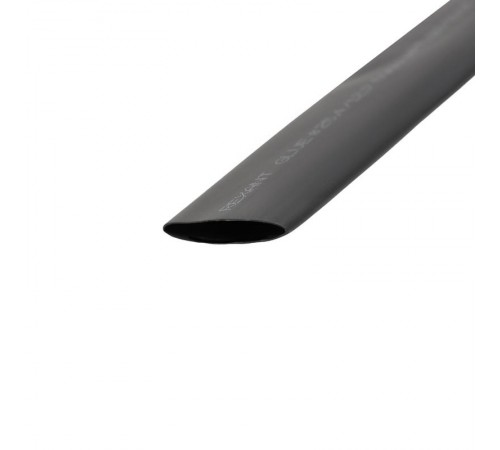 Термоусаживаемая трубка двухстенная клеевая 25,4/12,7 мм черная (уп. 5 шт. по 1 м)  26-2108  REXANT