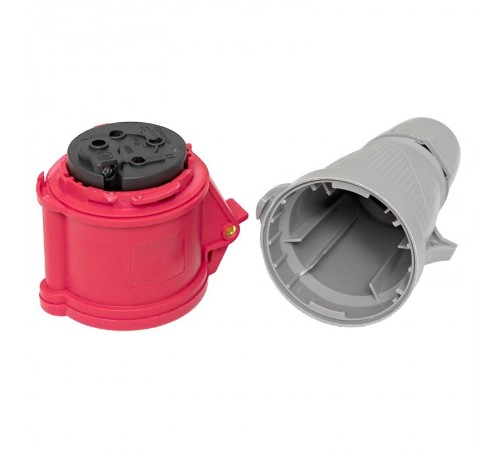 Розетка переносная 224 3P+PE 32А 380В IP44 EKF PROXIMA  ps-224-32-380-PRO  EKF