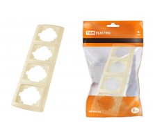 Рамка 4-х постовая горизонтальная сл. кость "Онега"   SQ1805-0055  TDM